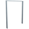 Lean-on hoop made of steel tube | Square tube, 80 x 20 mm | without cross bar | total width: 1000 mm | hot-dip galvanized